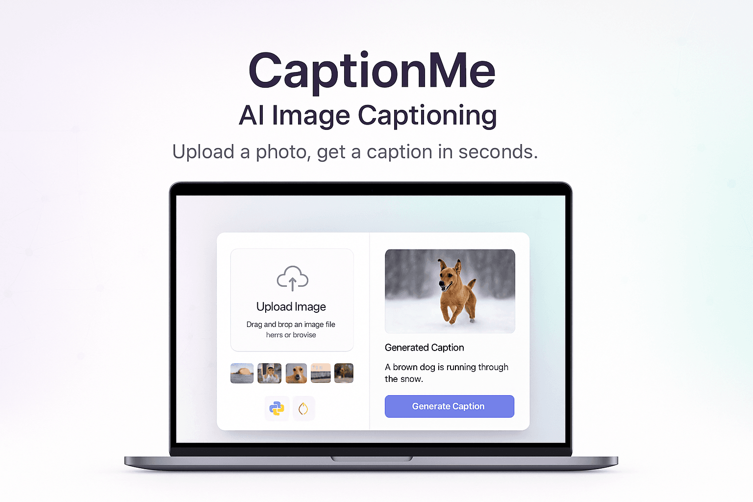 CaptionMe interface preview